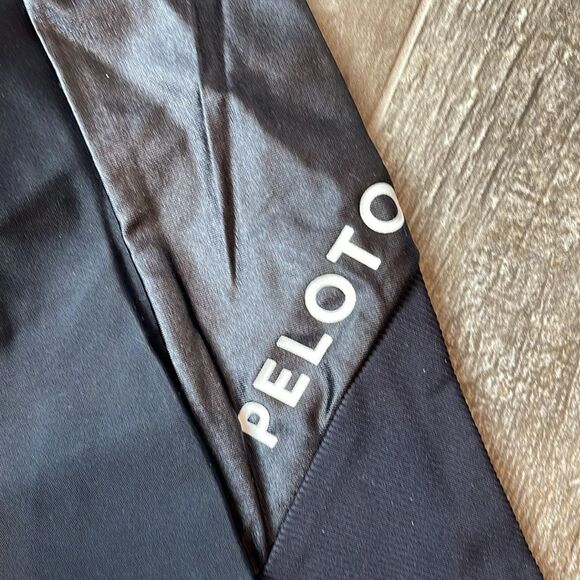 Lanston Sport Peloton Vincent Leggings Size Large Black Pocket High Waist Shiny - Picture 6 of 6